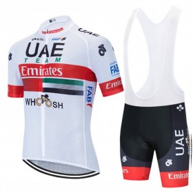 Tenue Maillot + Cuissard à Bretelles 2020 UAE Team Emirates N001